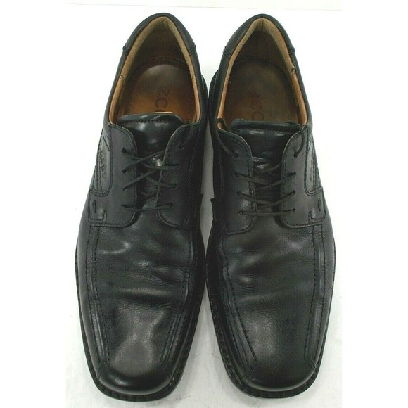 ECCO Mens Bicycle Toe Oxfords Black Leather Dress Shoes Size 10-10.5 US EU44 EUC main image 11